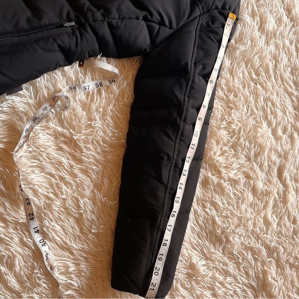 Calvin Klein Women's XS Black Puffer Coat Short Zipper Snap Closure Faux Fur - Picture 6 of 14